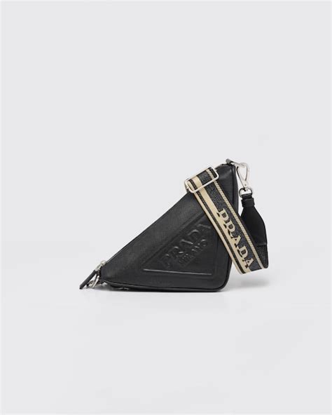 prada small triangle bag|Prada triangle bag men.